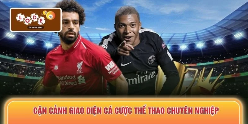 Cận cảnh giao diện cá cược thể thao chuyên nghiệp