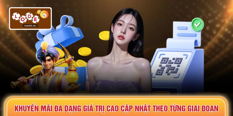 Khuyến mãi đa dạng giá trị cao cập nhật theo từng giai đoạn